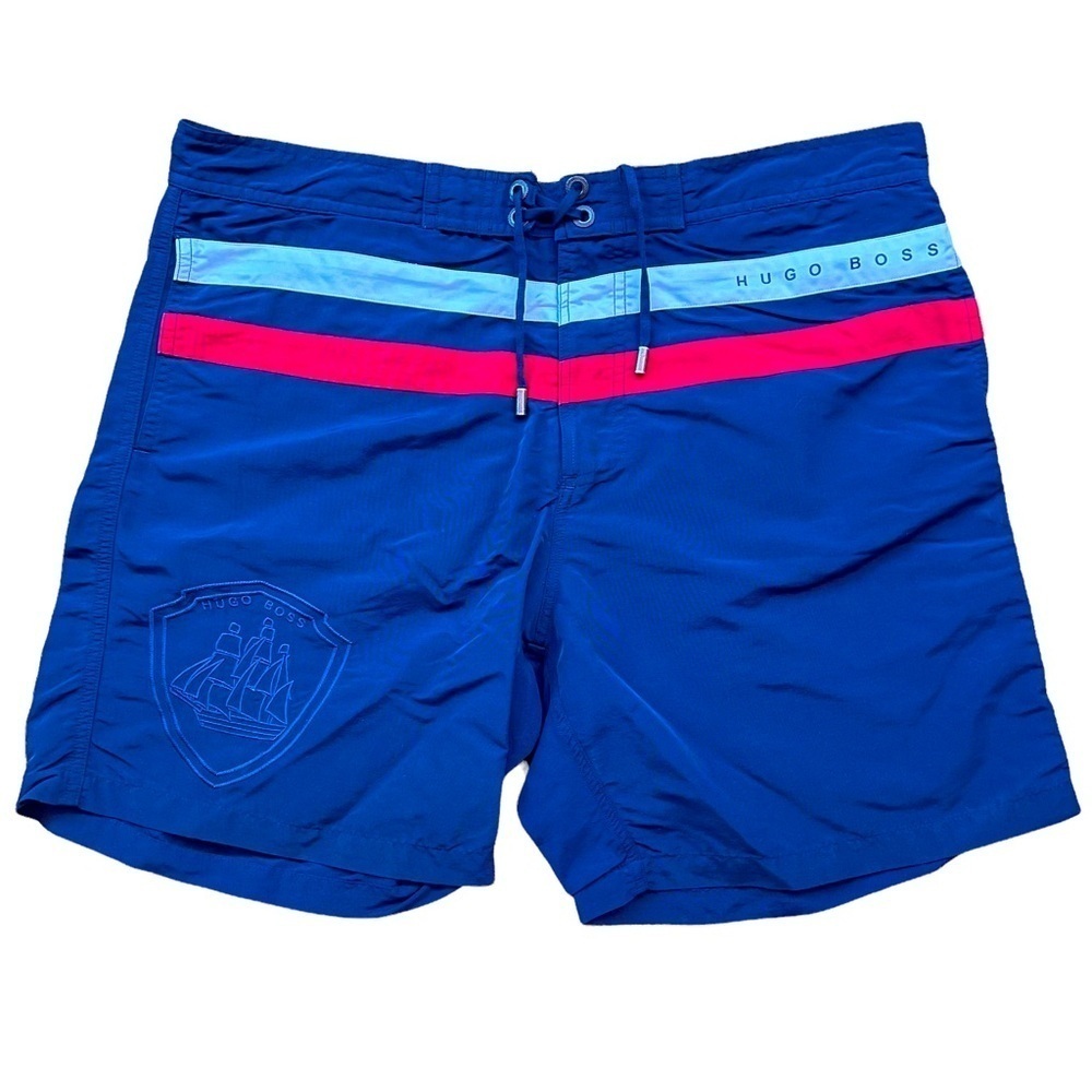 🌊 Hugo Boss Men’s Colorblock Swim Trunks
Size:‎ Small